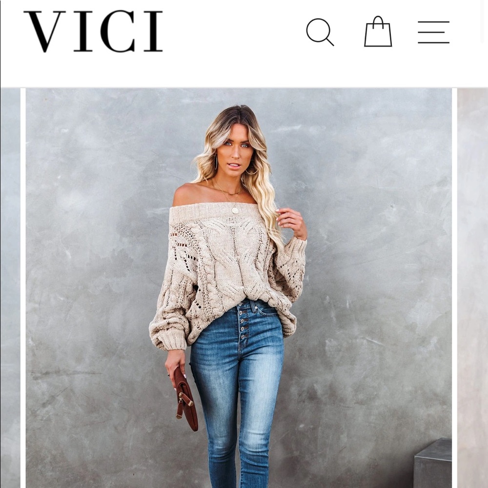 Vici off the shoulder sweater